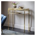 Gold Console Table