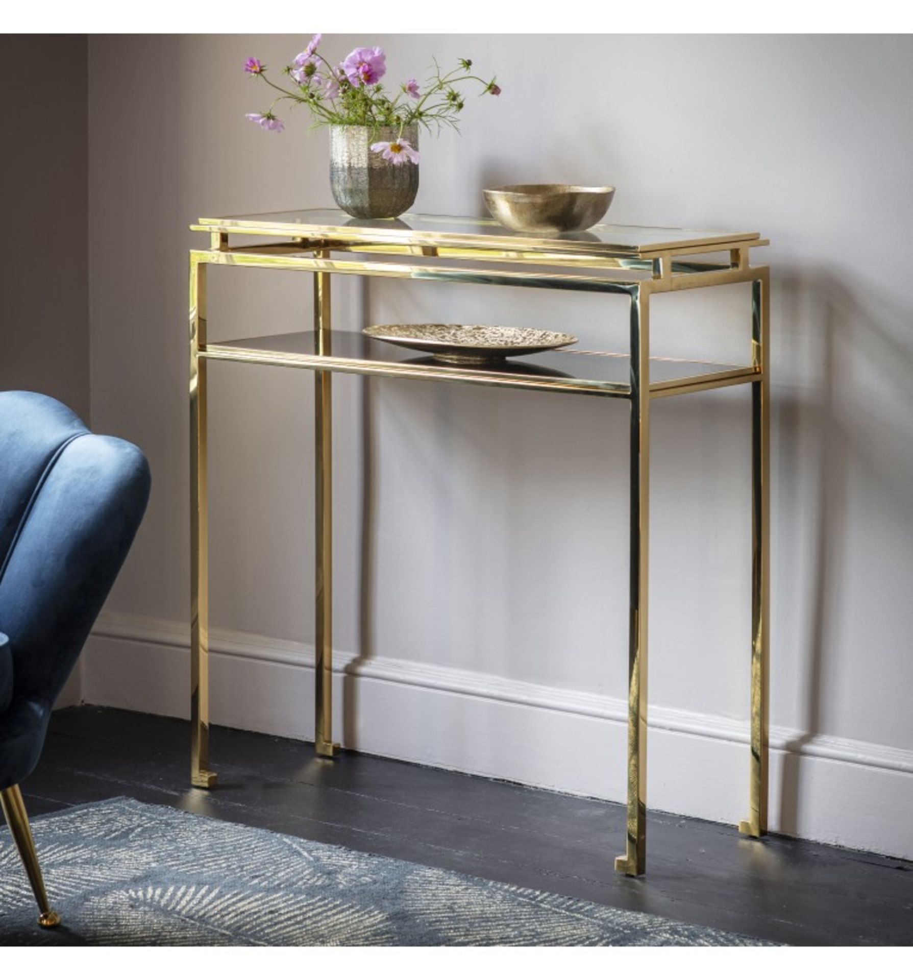 Gold Console Table