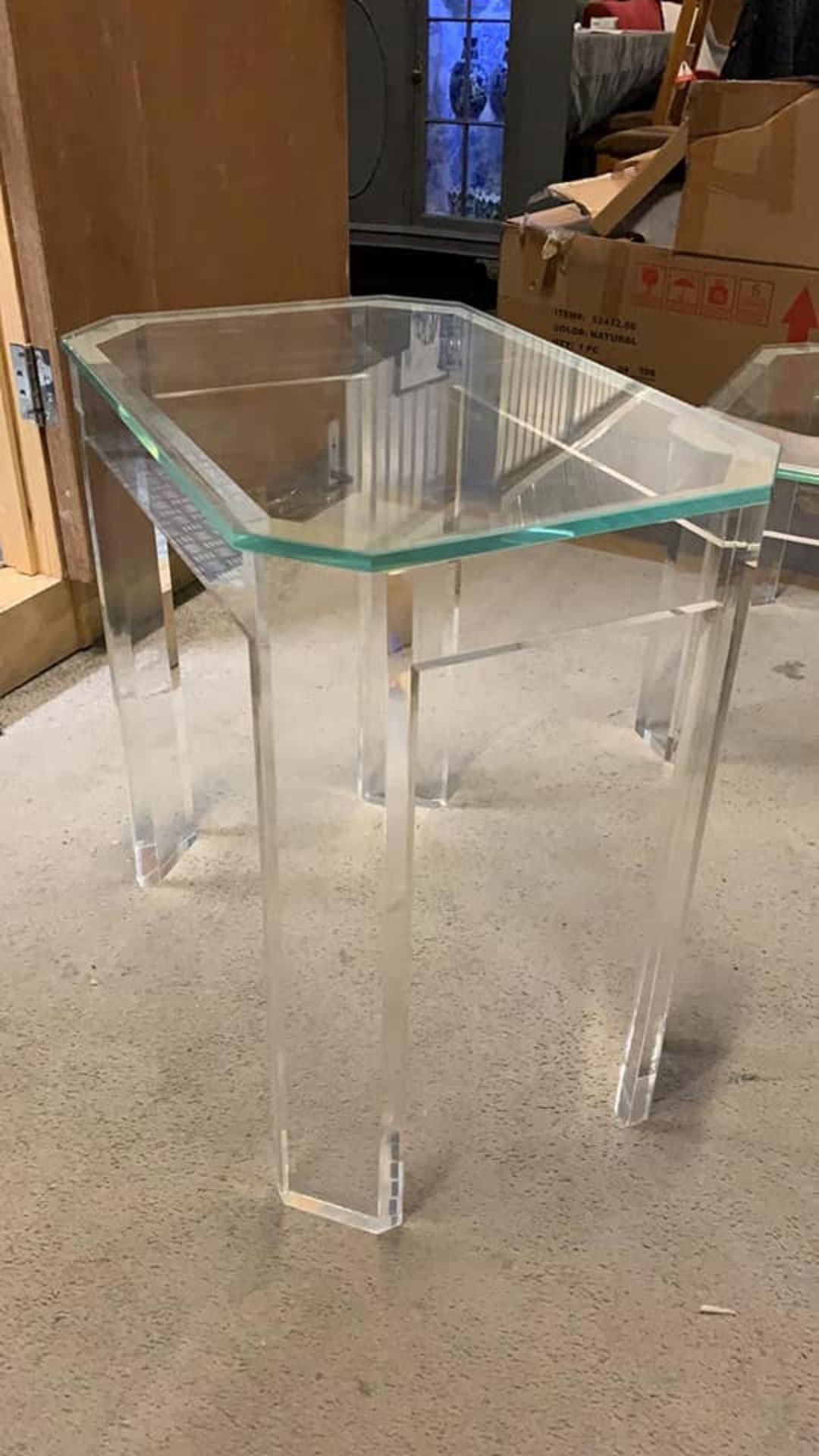 Andrew Martin Augustine Acrylic Side Table - Image 2 of 2