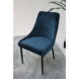 Aston Velvet Dining Chair Teal