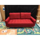 Vintage Upholstered 3 Seater Sofa