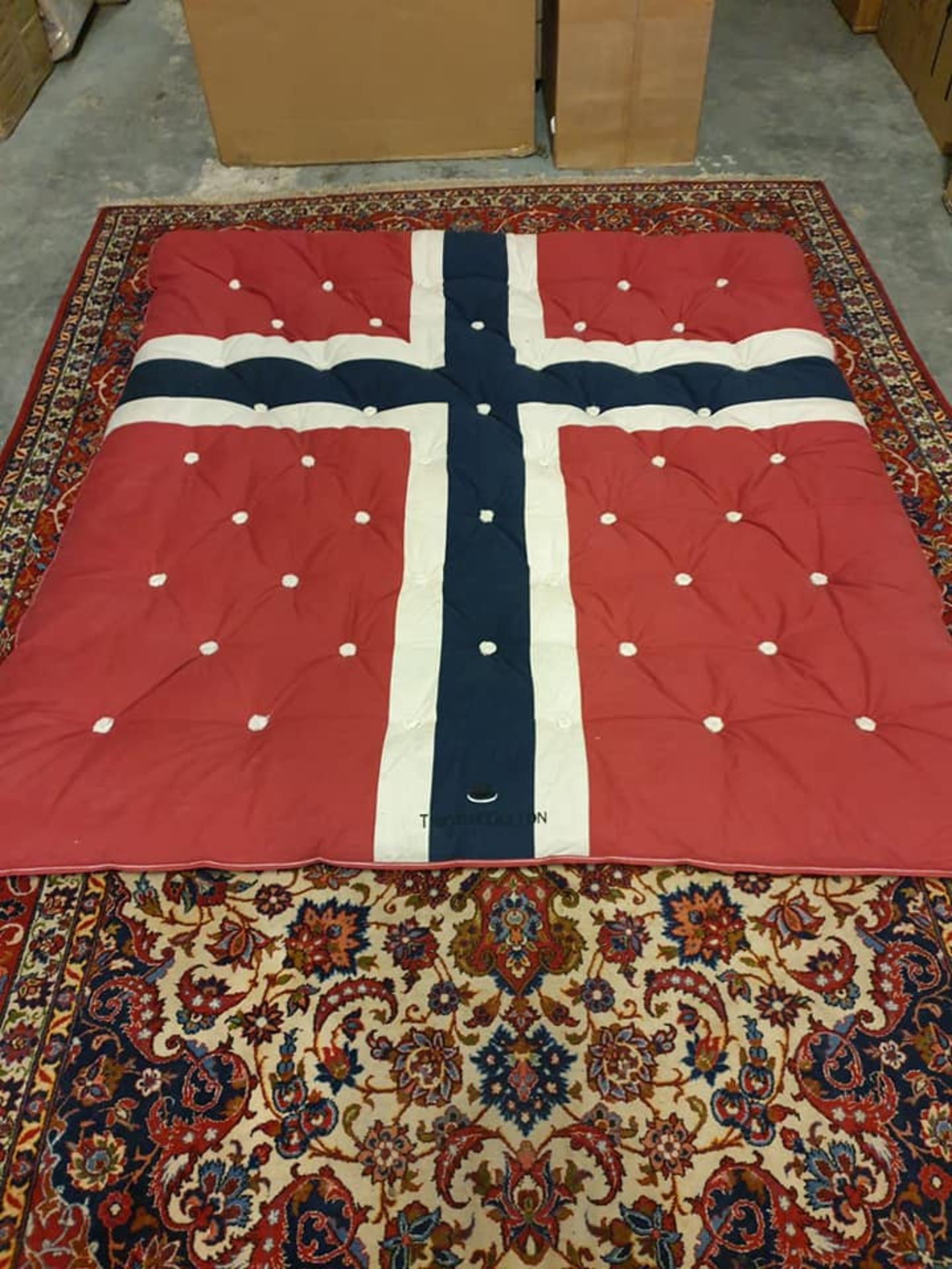 Timothy Oulton Perpetual bedding collection Norway Flag Mattress Topper 190 x 190cm RRP Â£1860 - Image 2 of 3