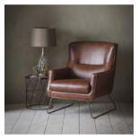Lounge Chair Matt Saddle Leather