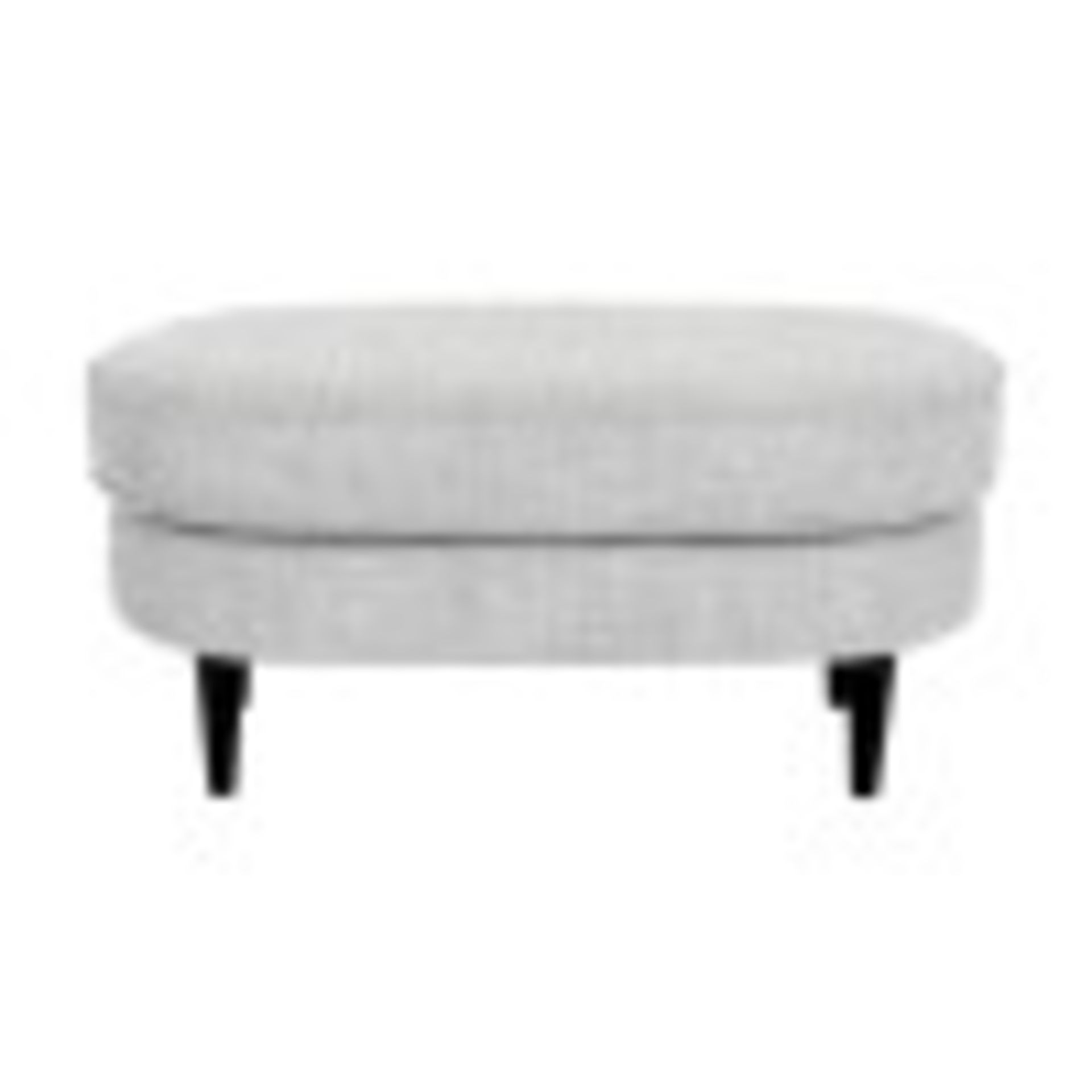 Monroe Linen Footstool Grey Linen - Image 3 of 3