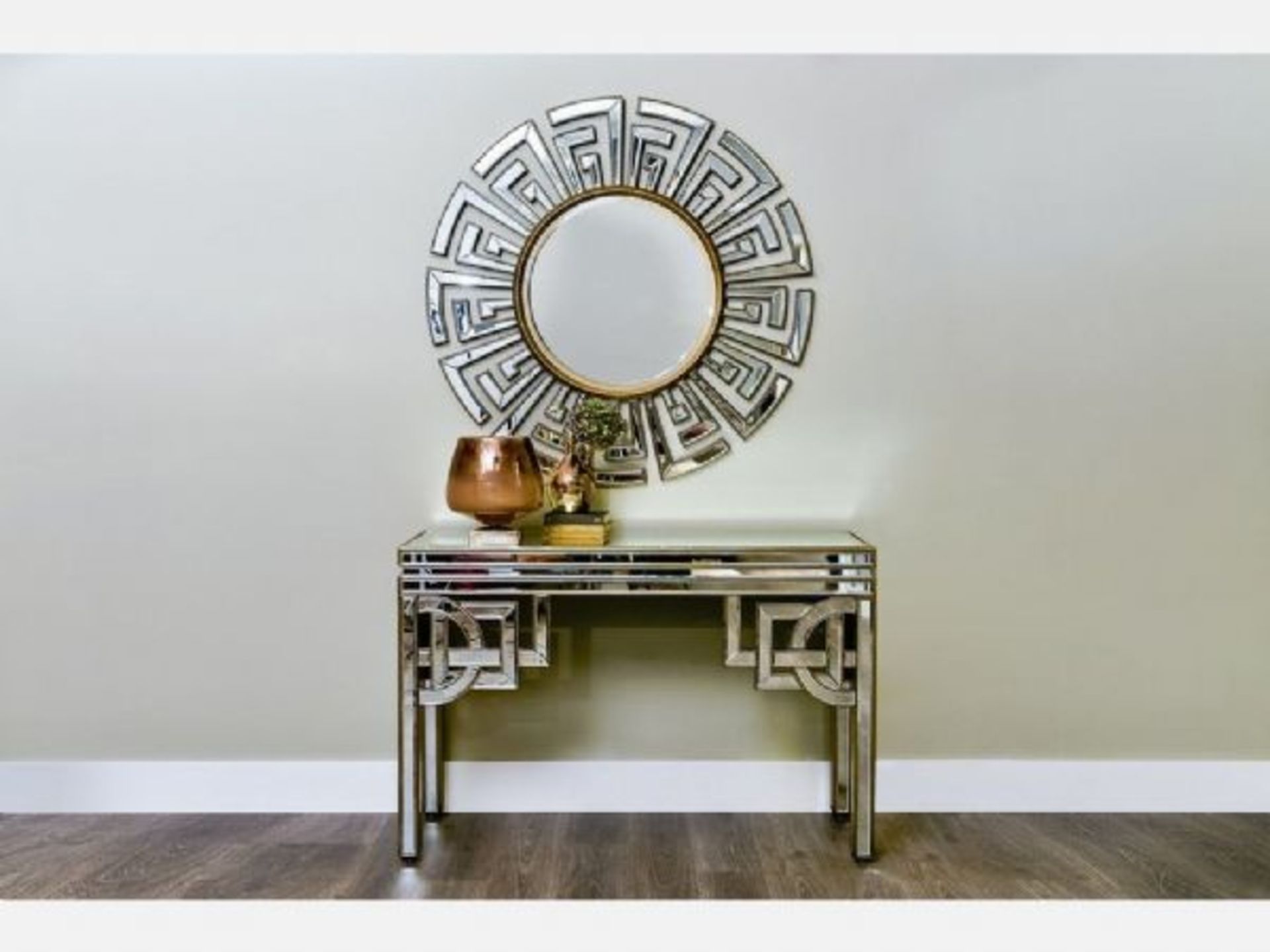 Claridge Art Deco Round Mirror