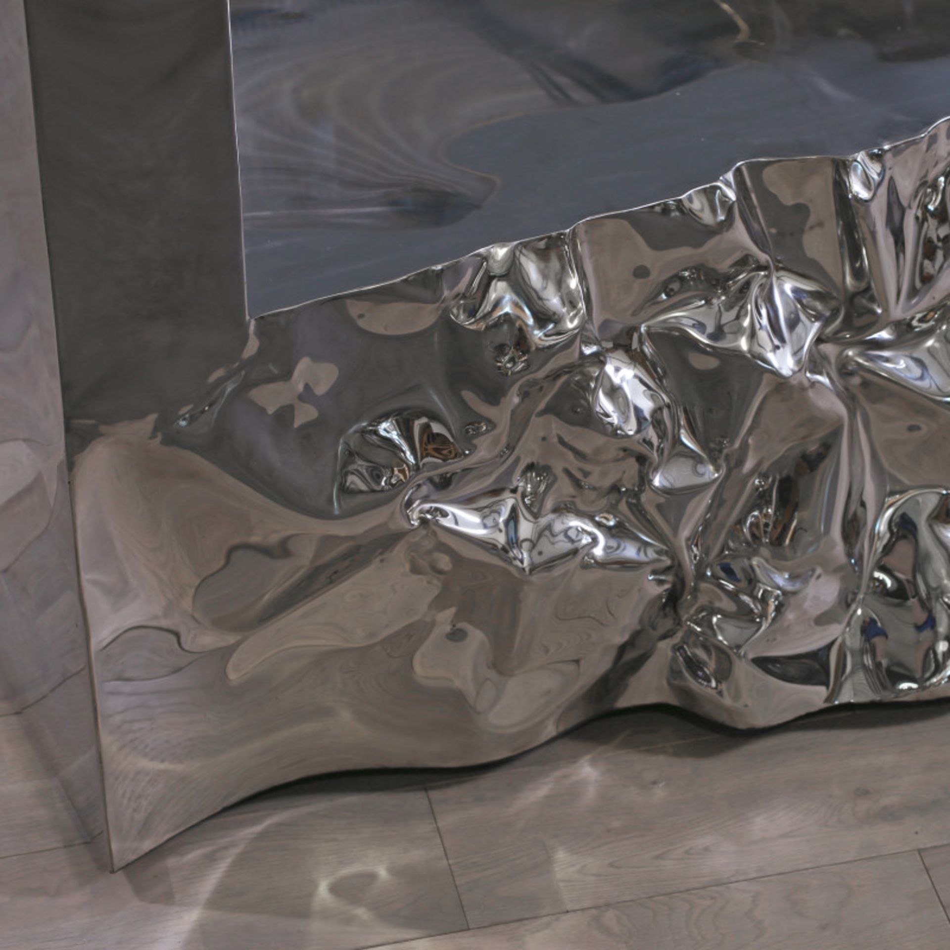 Davys Armchair polished mirrored steel - Image 2 of 3
