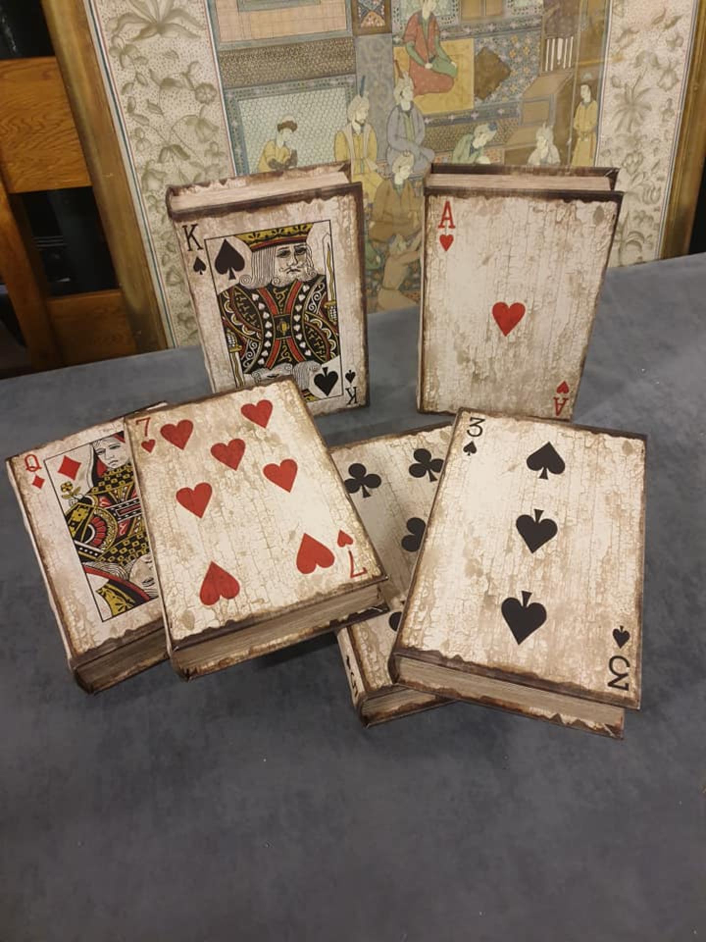 Vintage Playing Card Book Boxes