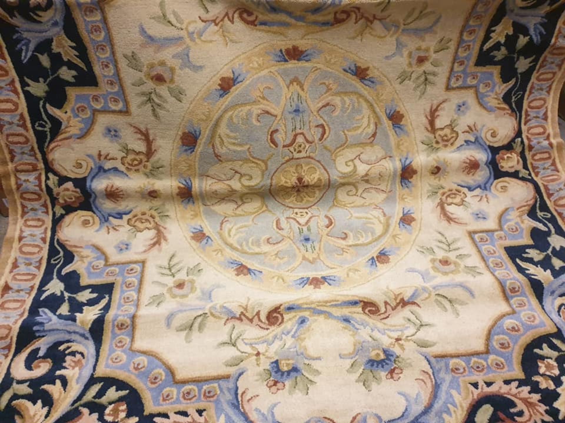 Wool Savonnerie Carpet - Image 3 of 4