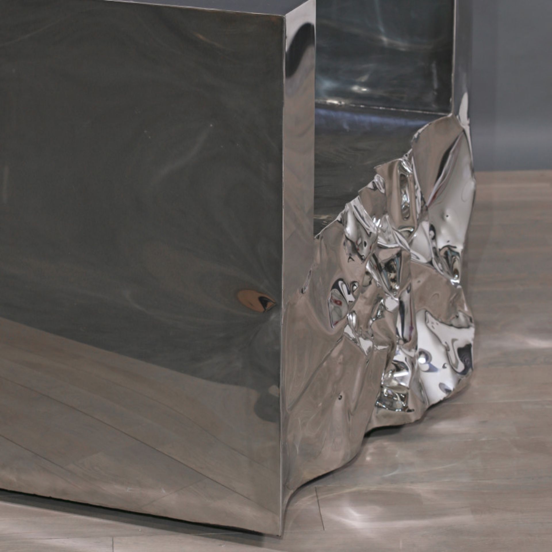Davys Armchair polished mirrored steel - Image 3 of 3
