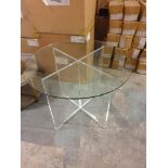 Acrylic and Glass Round Table