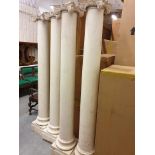 A Set Of 4 x Grecian Style Display Columns Fibreglass Resin Columns That Make A Real Statement 220cm