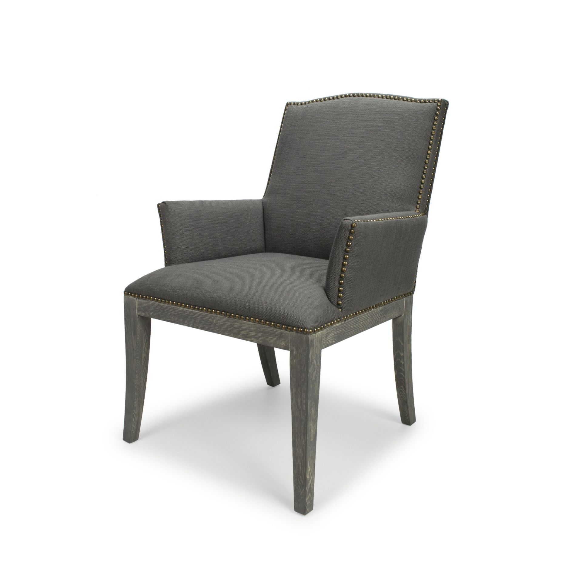 Athens Grey Linen Accent Dining Chair