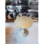 Circular Silver Leaf Table