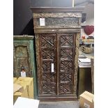 Antique Anglo Indian Carved Cabinet