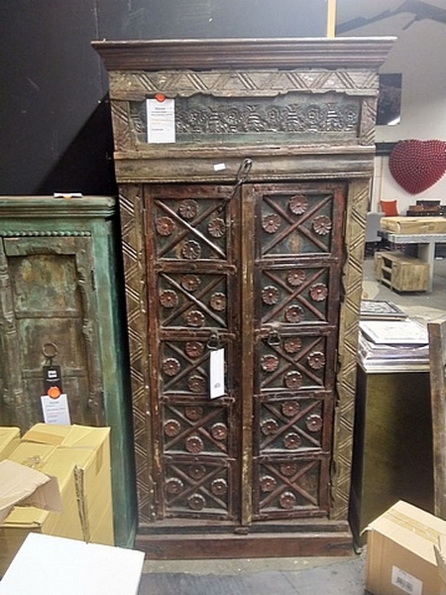 Antique Anglo Indian Carved Cabinet