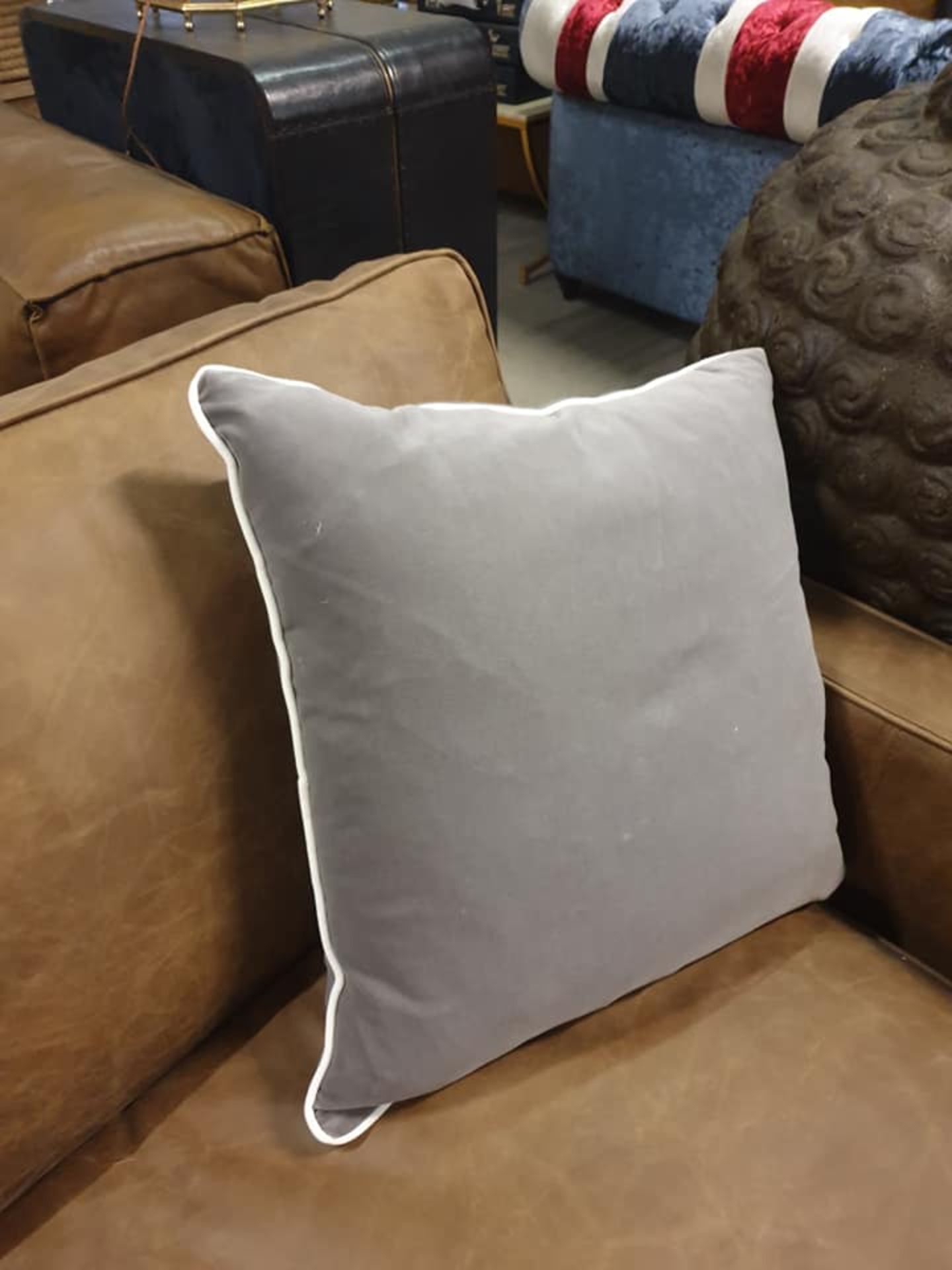 Andrew Martin Pelham Slate Cushion - Image 2 of 3