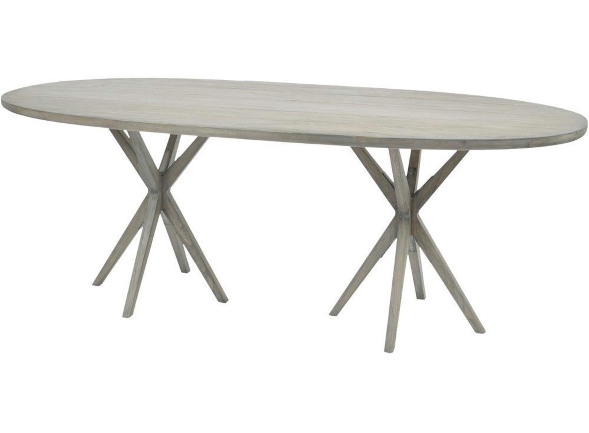 Fairmont Washed Wood Oval Dining Table