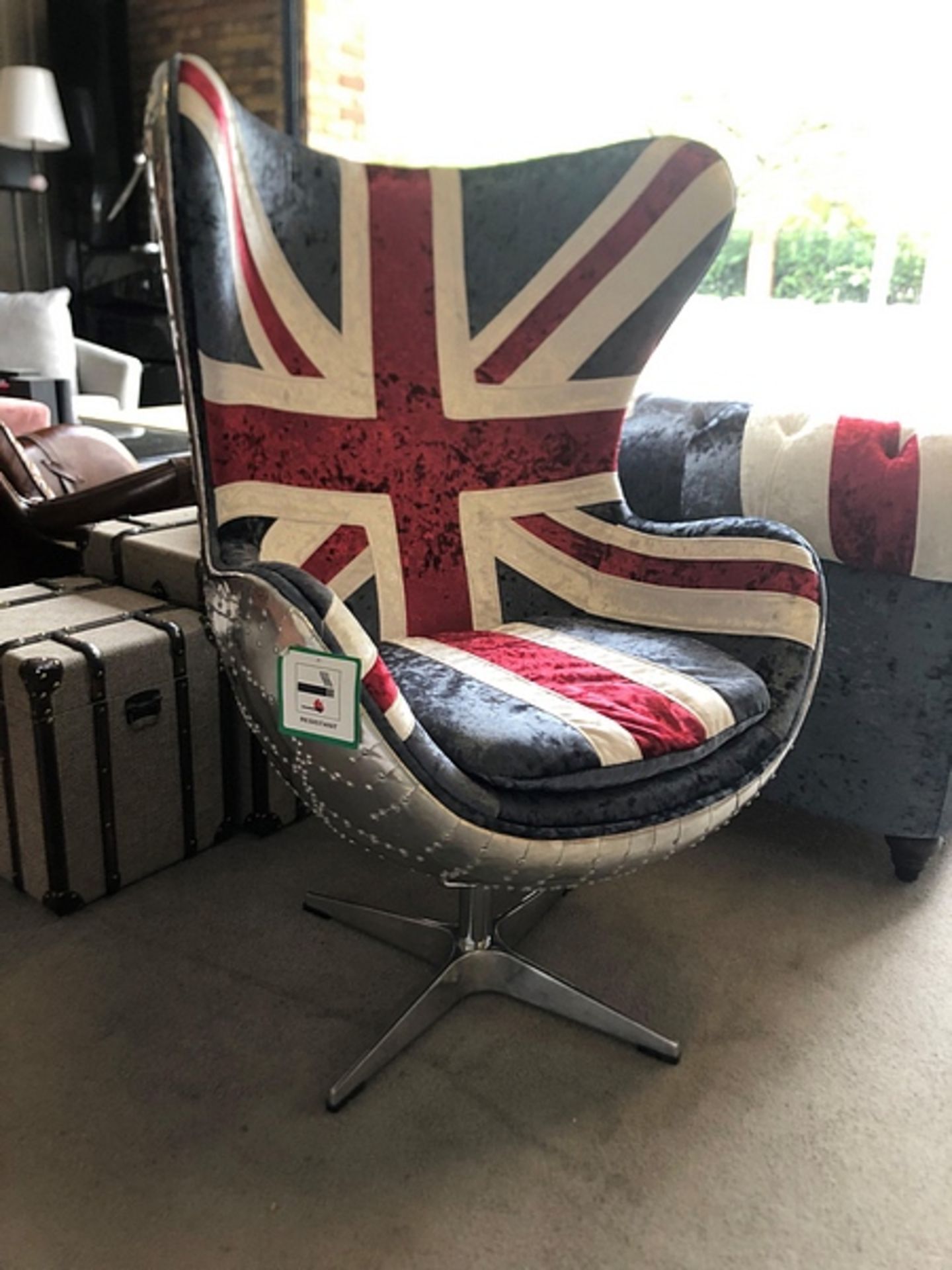 Velvet Spitfire Egg Chair