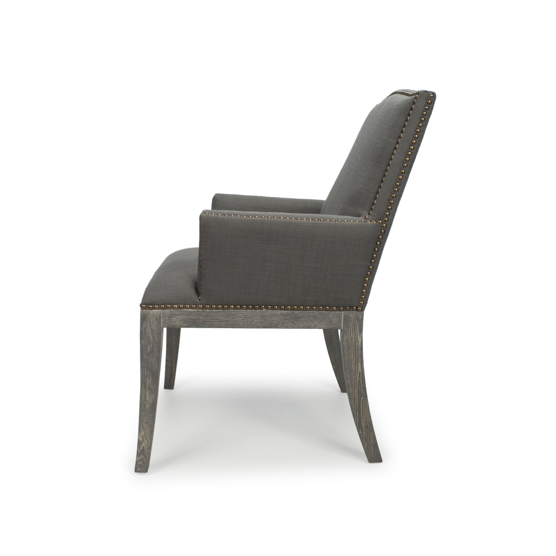Athens Grey Linen Accent Dining Chair - Image 4 of 4