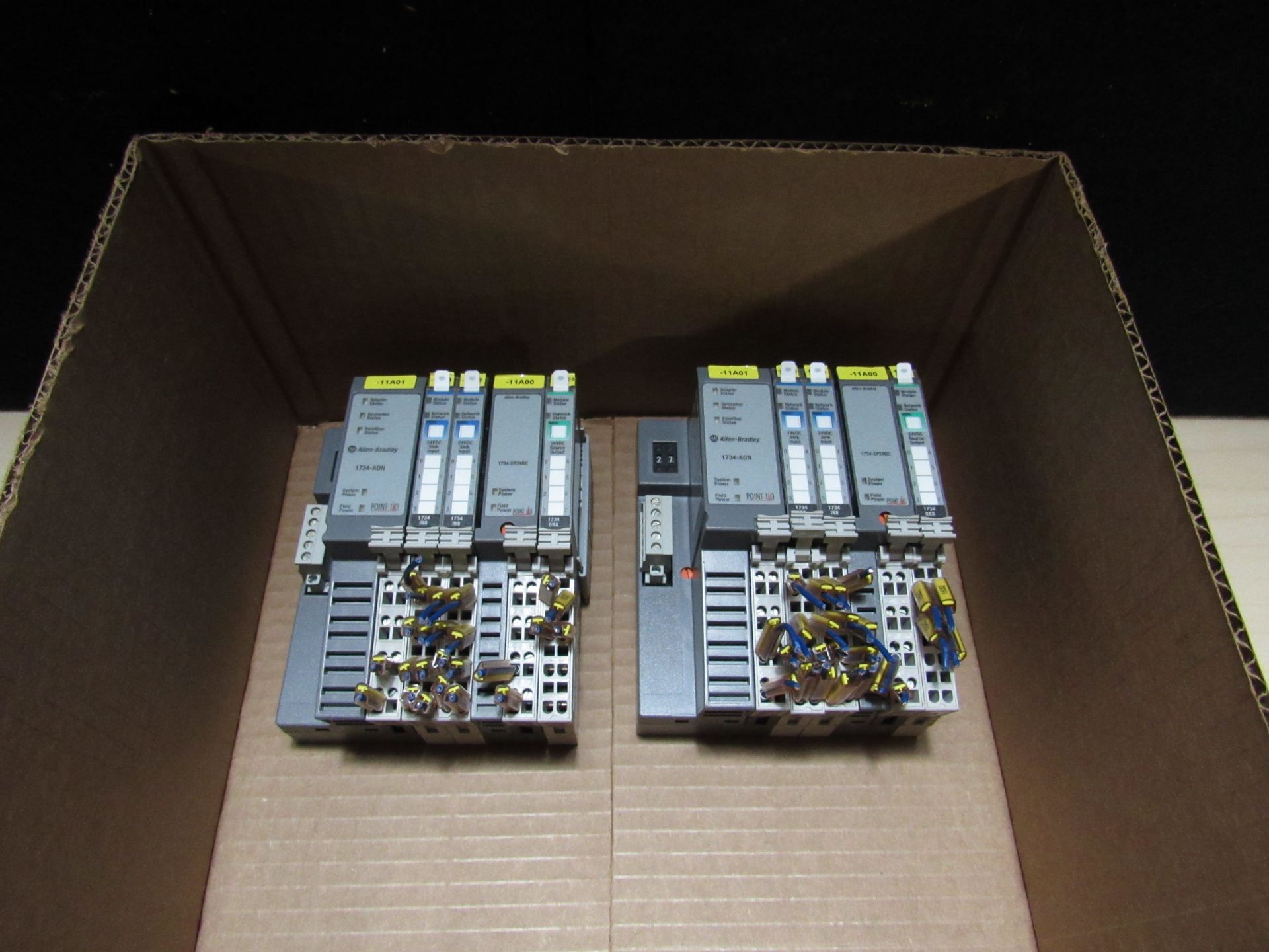 LOT OF 2 ALLEN BRADLEY 1734 PLC CONTROLS W/ INPUT/OUTPUT CARDS - Image 2 of 4