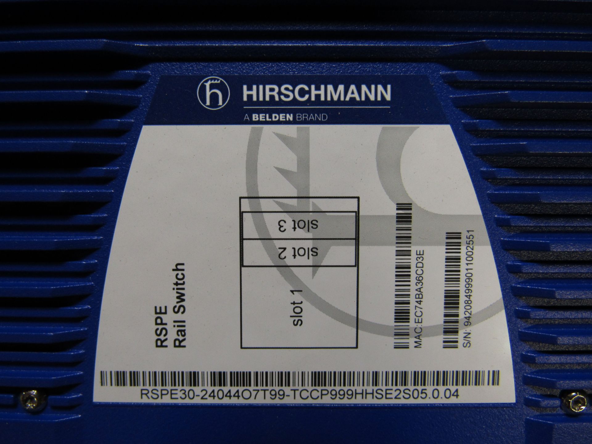 HIRSCHMANN RSPE30 RSPE RAIL SWITCH RSPE30-24044O7T99 - Image 5 of 5