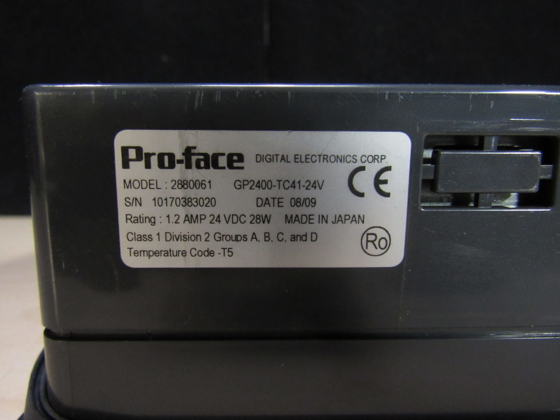 PRO-FACE MODEL 2880061 GP2400-TC41-24V (NO MEMORY CARD) - Image 3 of 3