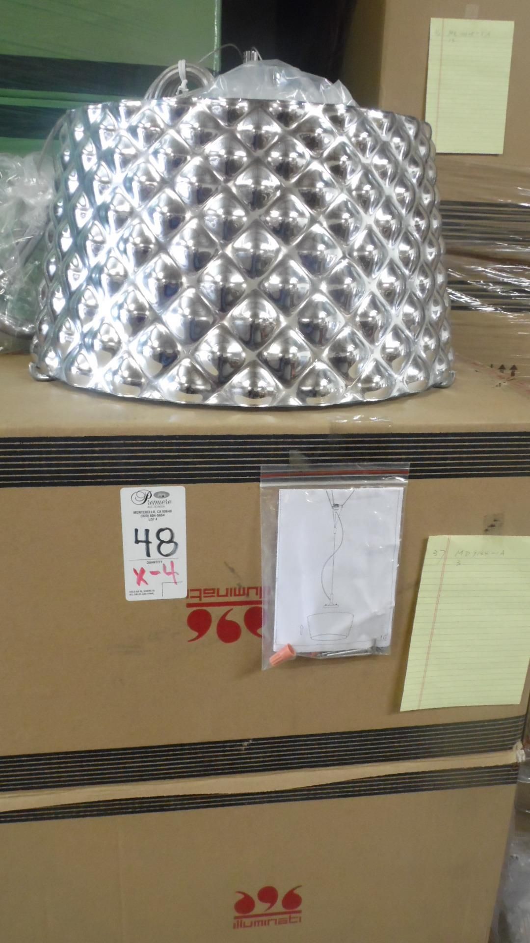 DECORATIVE HANGING LAMP (CHROME)