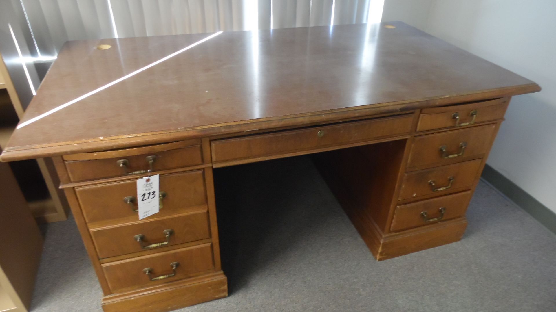 LARGE WOOD DESK