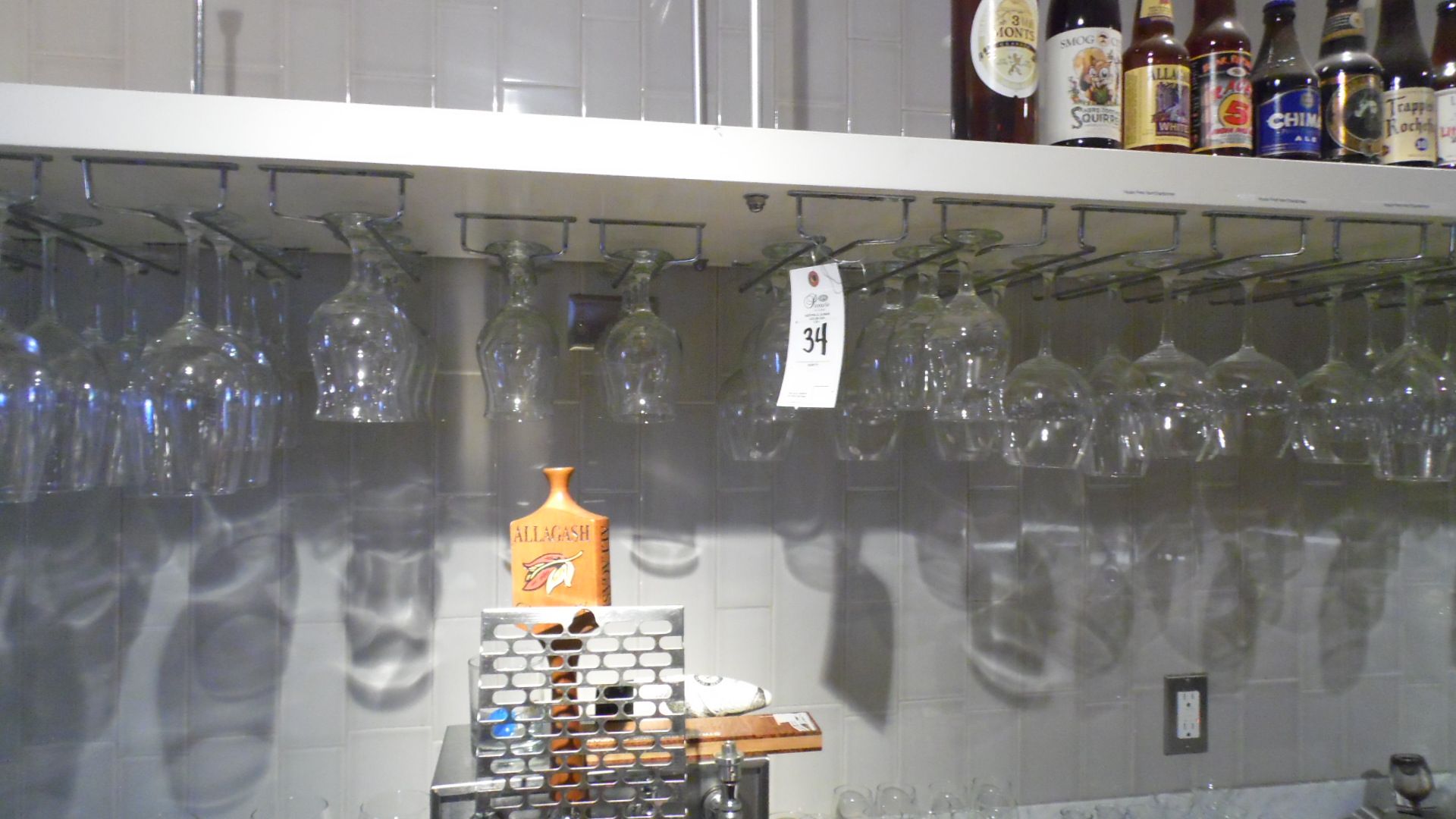 BAR STEMWARE w/ DISPLAY RACK