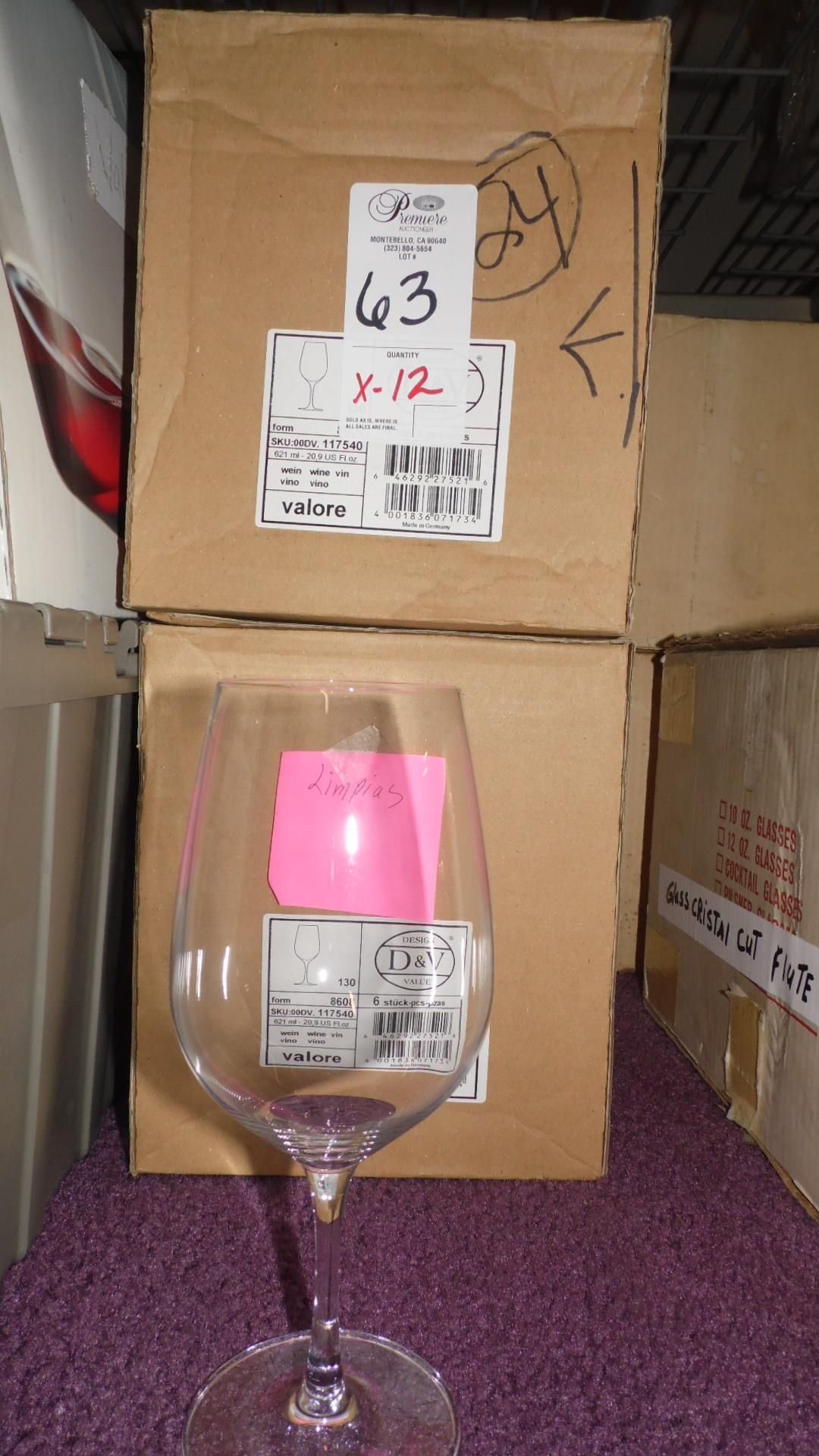 CASES OF WINE GLASSES