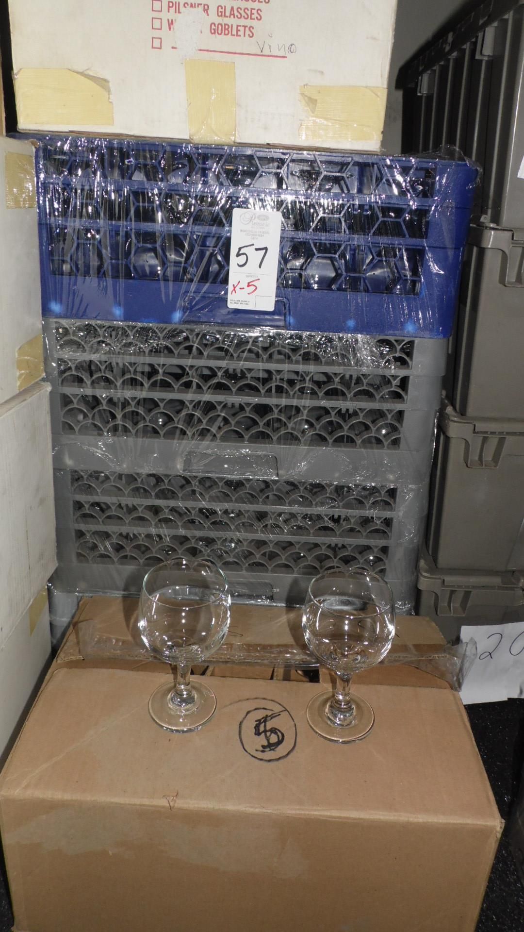 CASES OF WINE GLASSES