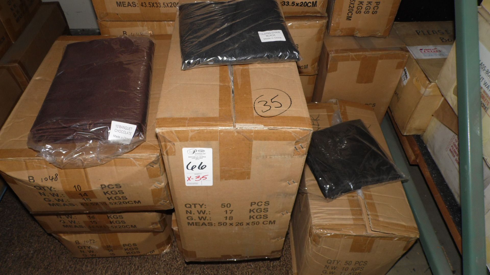CASES OF CHAIR & BANQUET COVERS (NEW)