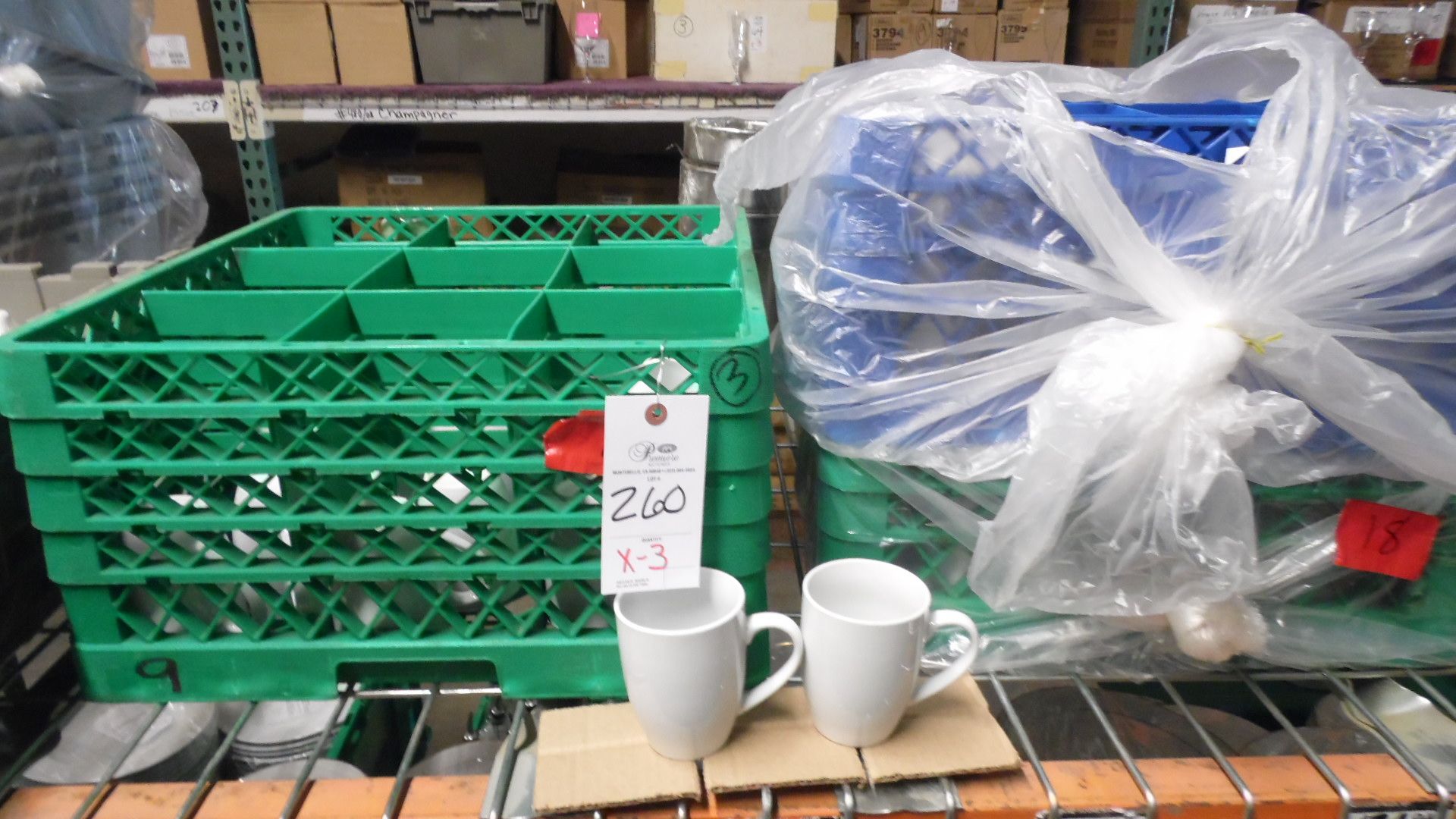 CASES OF COFFEE CUPS