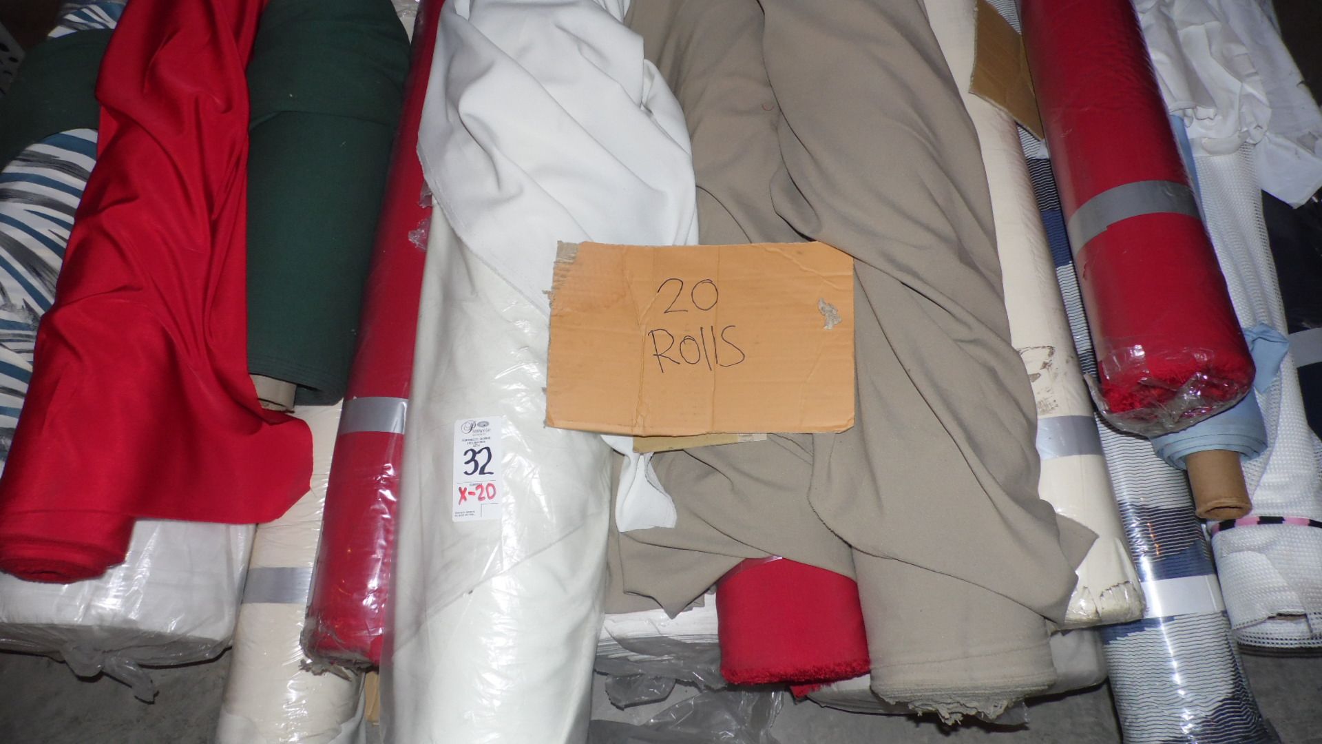 ROLLS OF ASSORTED MATERIAL