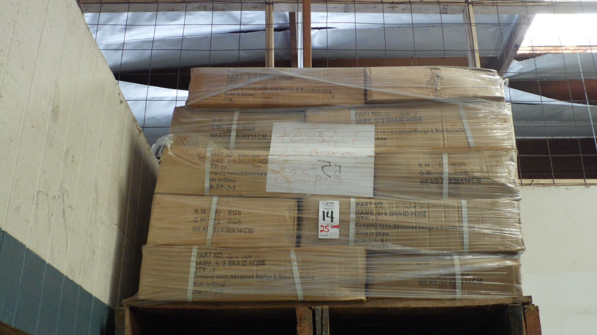 CASES OF S/S BRAIDED HOSE (QTY. 25)