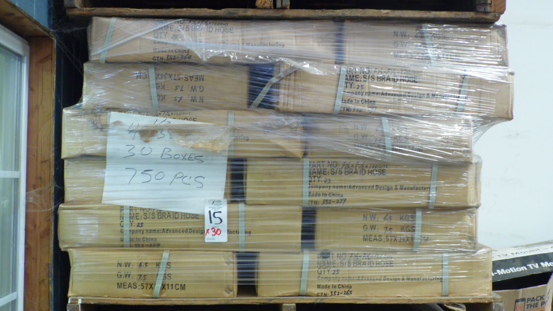 CASES OF S/S BRAIDED HOSE (QTY. 25)