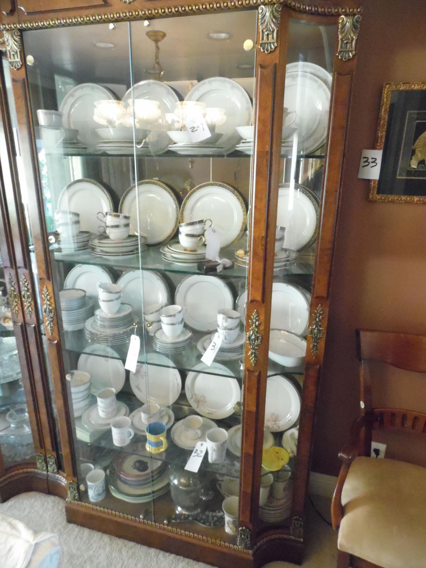 LARGE ORNATE CHINA CABINET