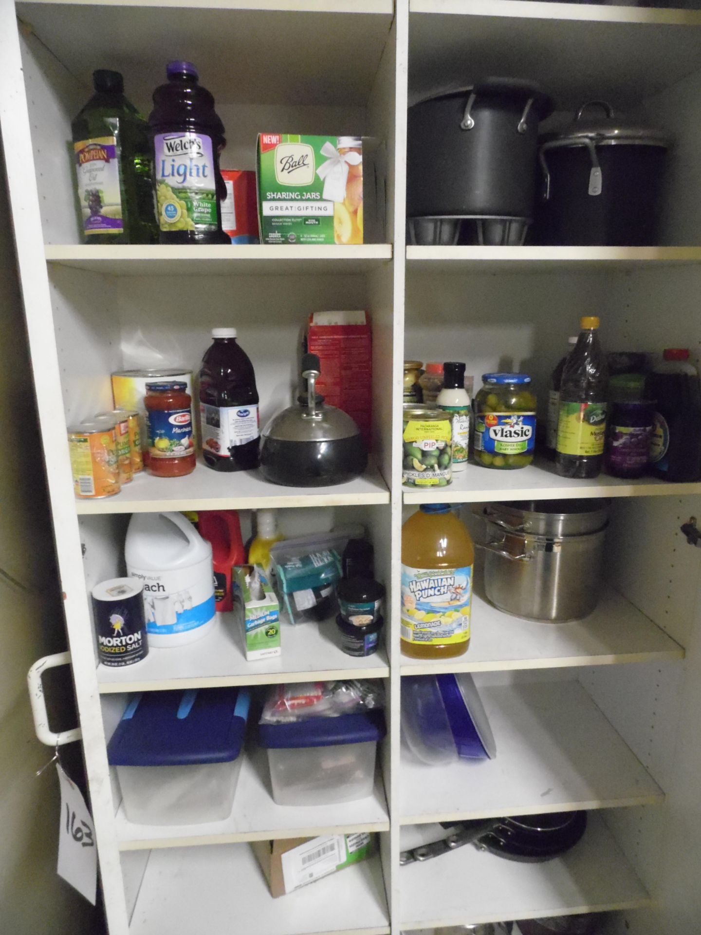 ASSORTED KITCHEN ITEMS (IN CABINET)