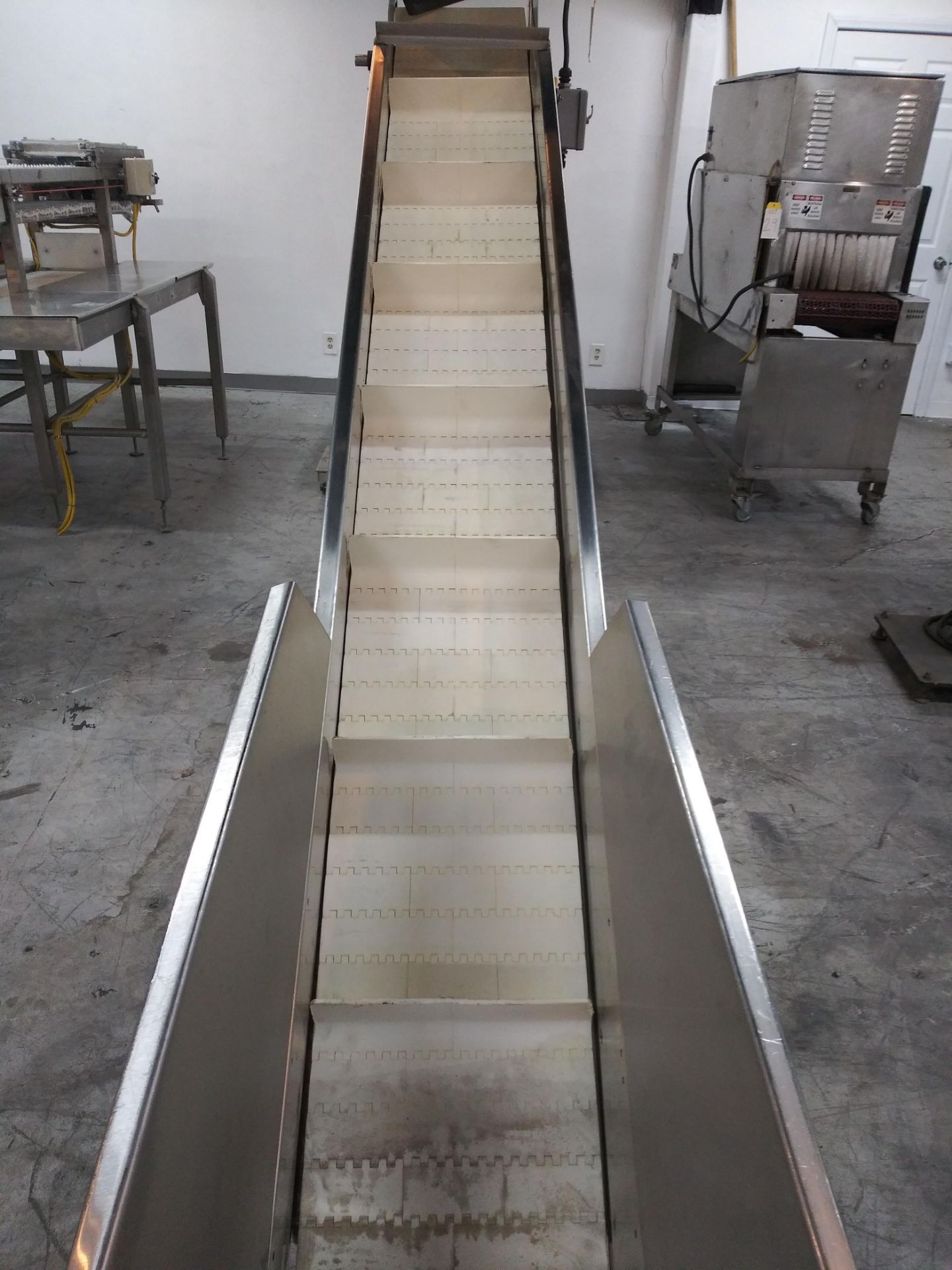 108" X 12" Stainless Steel Inclined Belt Conveyor - Image 2 of 3