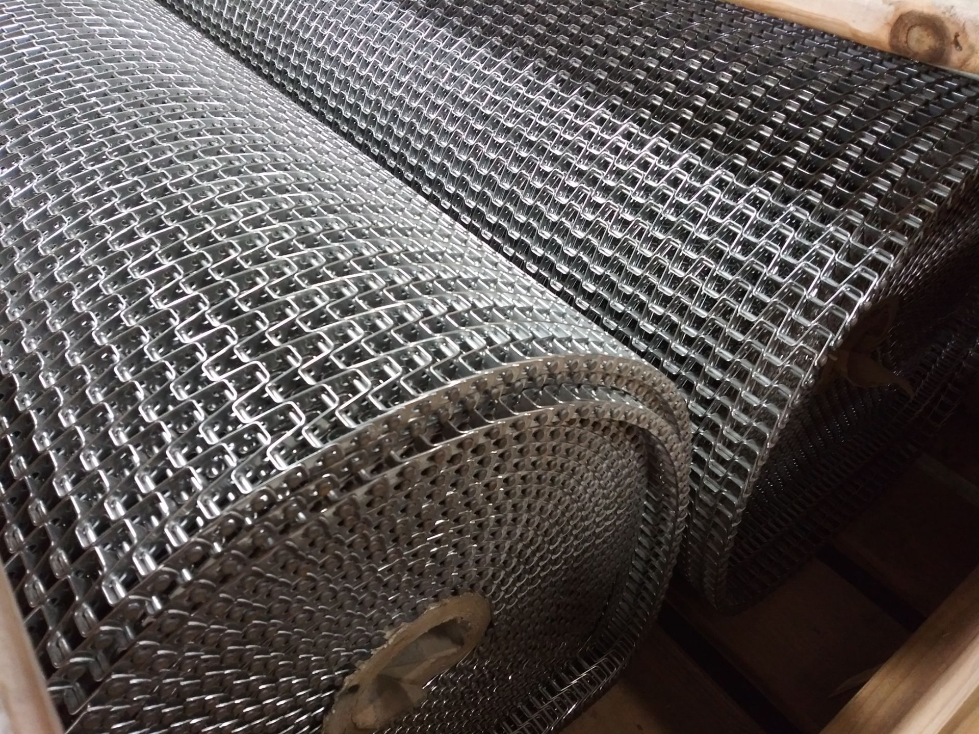 Pair of New Cambridge 50' X 40" Wide Stainless Steel Mesh Conveyor Chain - Image 2 of 2