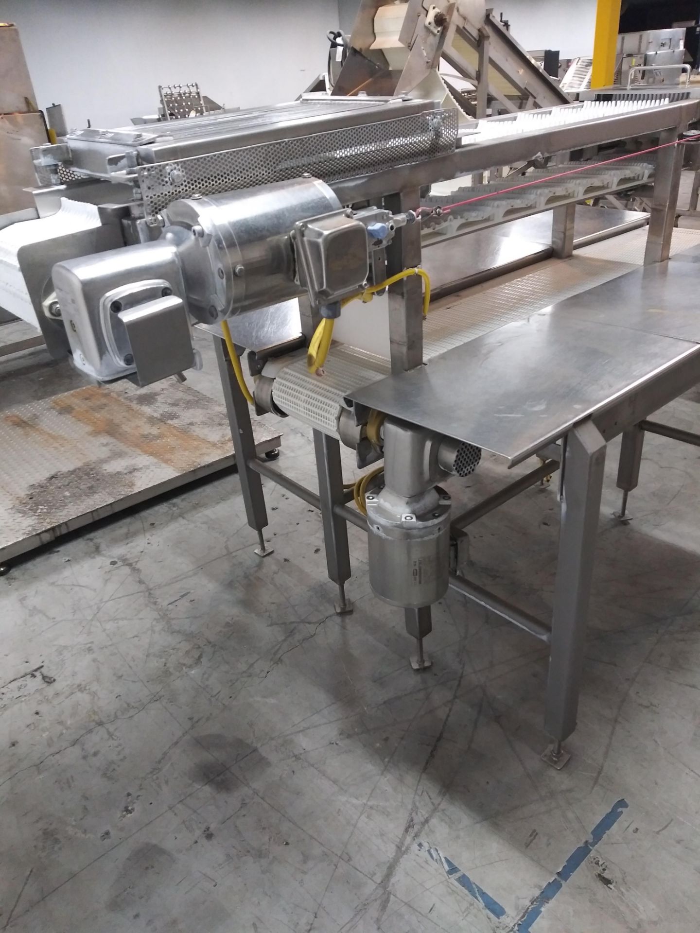 101" X 10" Wide Stainless Steel Food Grade Slicing Drop Conveyor - Image 4 of 4