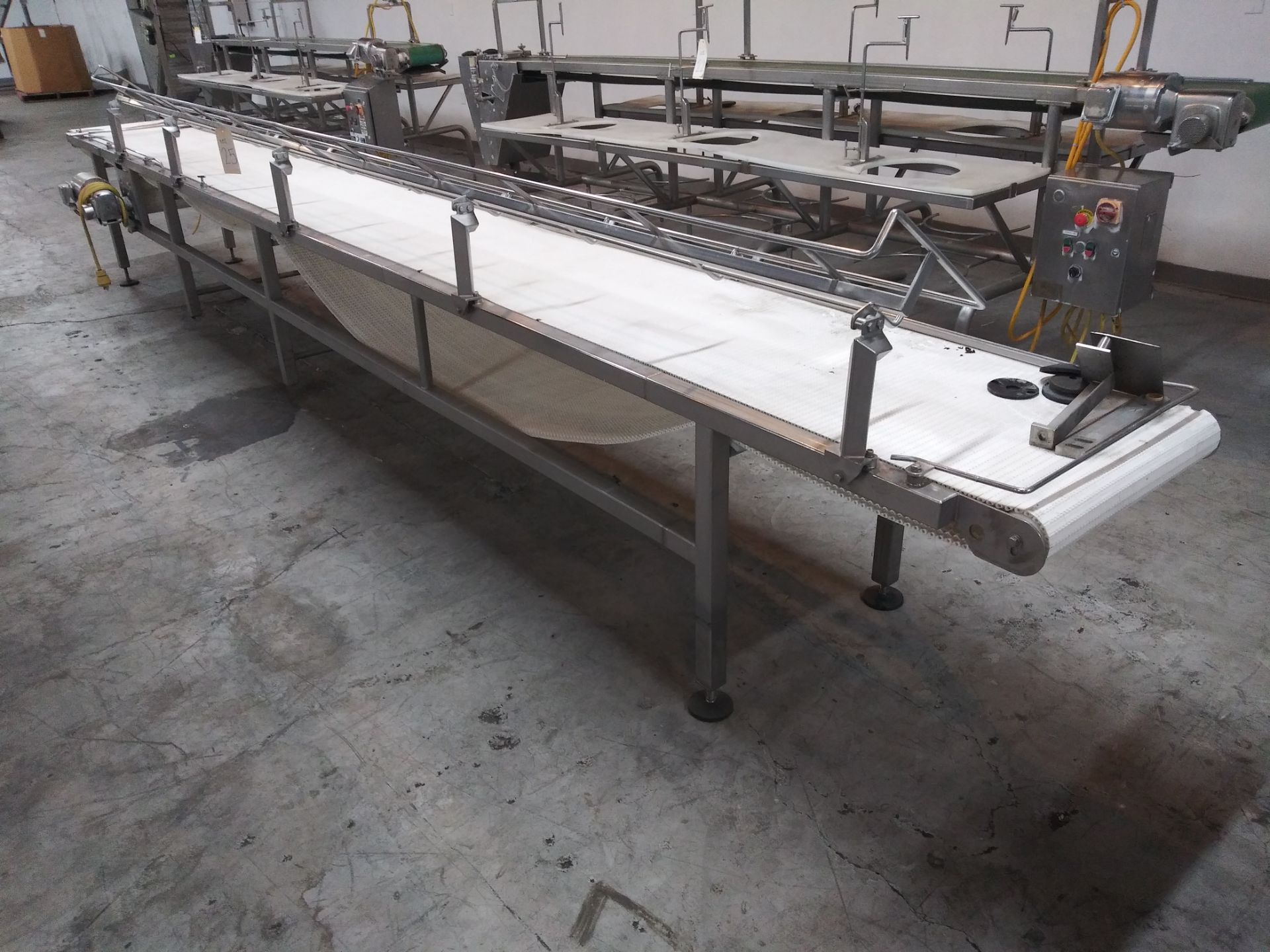 248" x 22" Wide Stsainless Steel Conveyor w-3/4 HP Motor