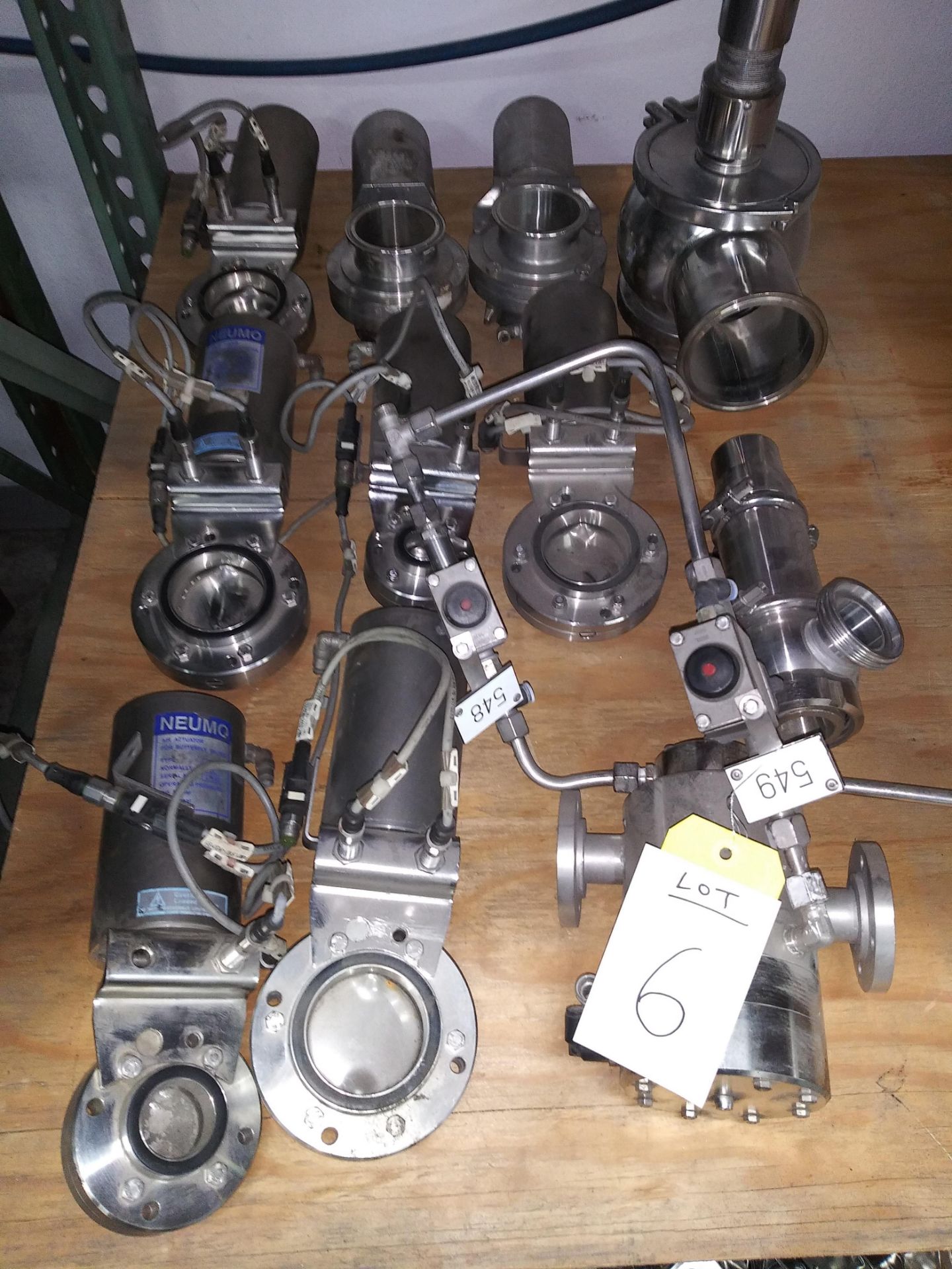 11 Pc. Stainless Steel Pneumatic Butterfly Valves and Fittings