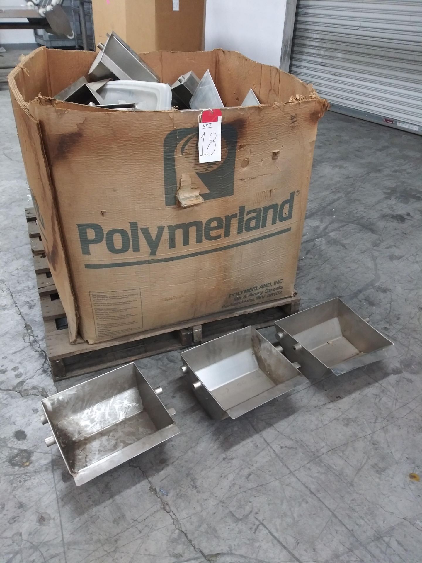 Stainless Steel Conveyor Buckets 12" X 11" X 5.5" Deep