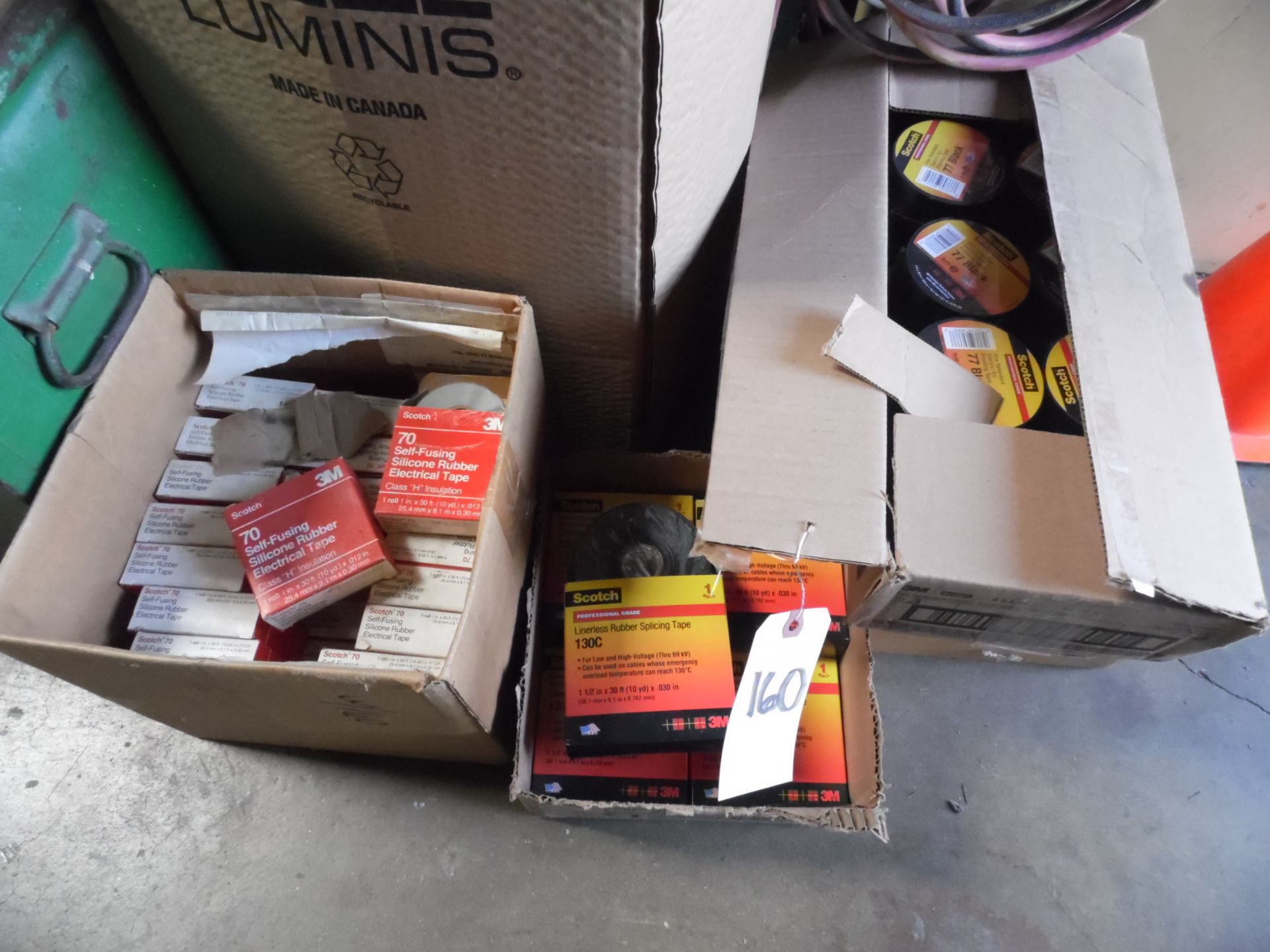 CASES OF ELECTRICAL TAPE, LUMINIS COVERS