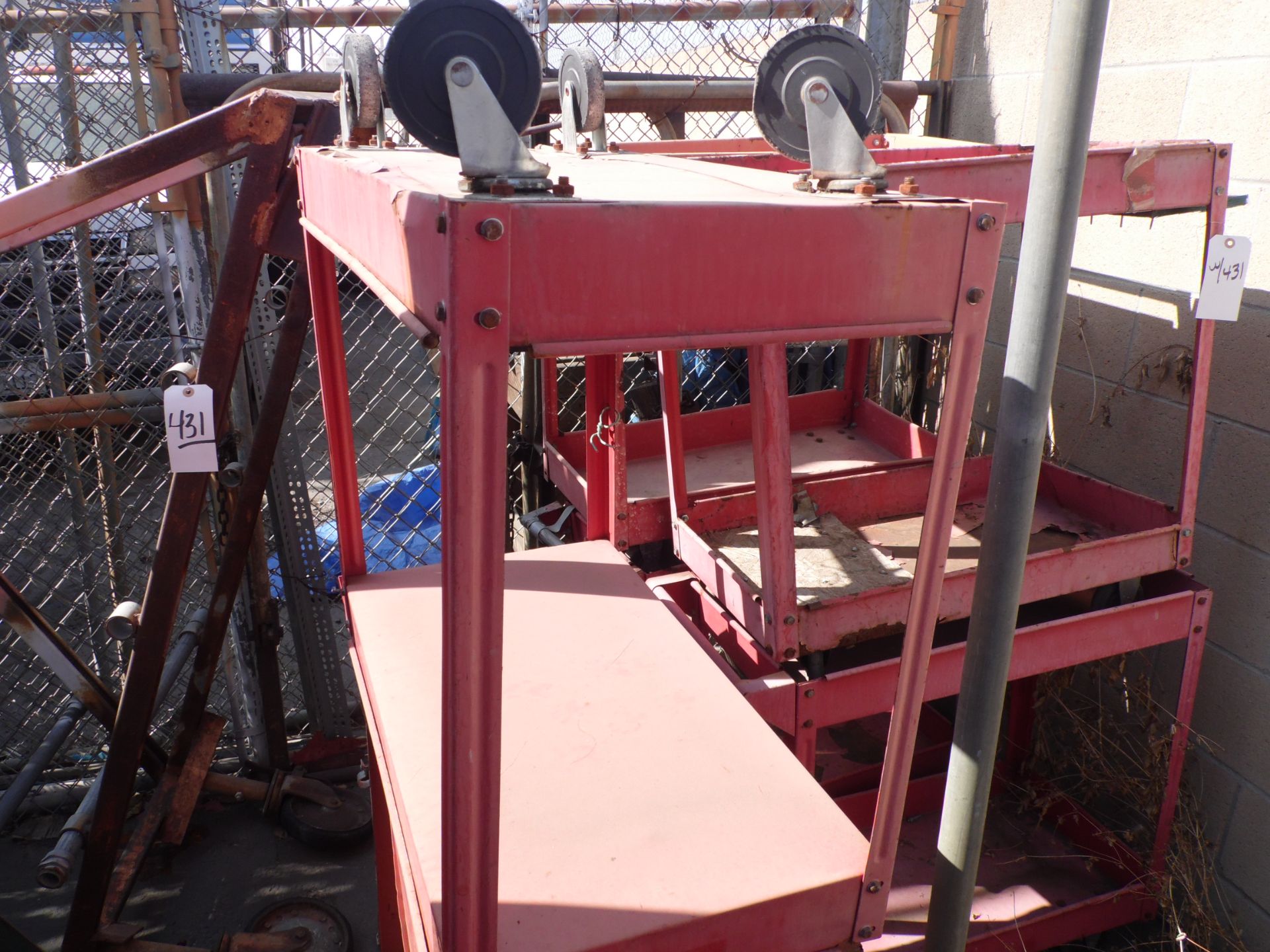 ASSORTED CARTS & SCAFFOLDING