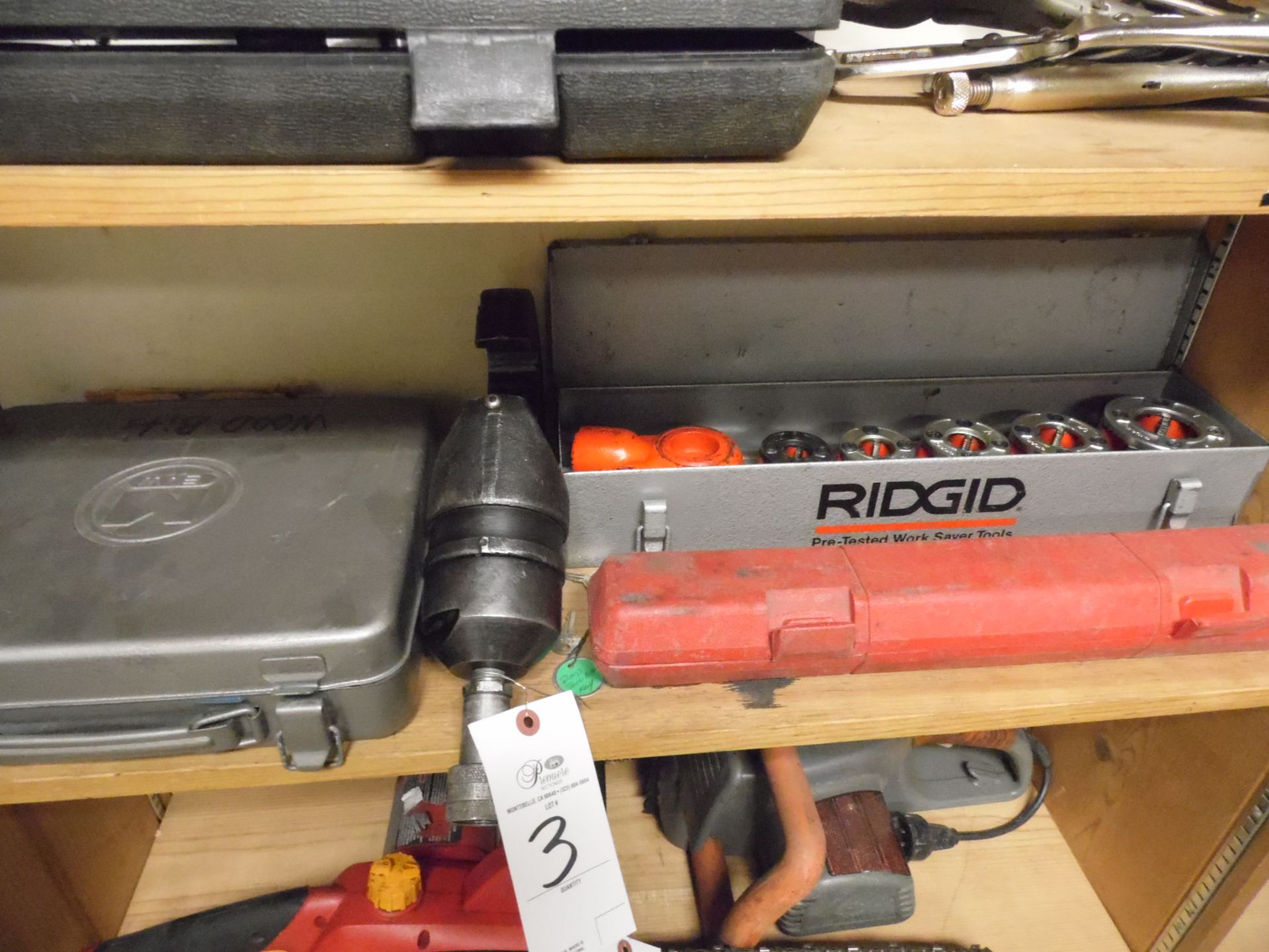 TORQUE WRENCH, WOOD BITS, RIDGID PIPE THREADER