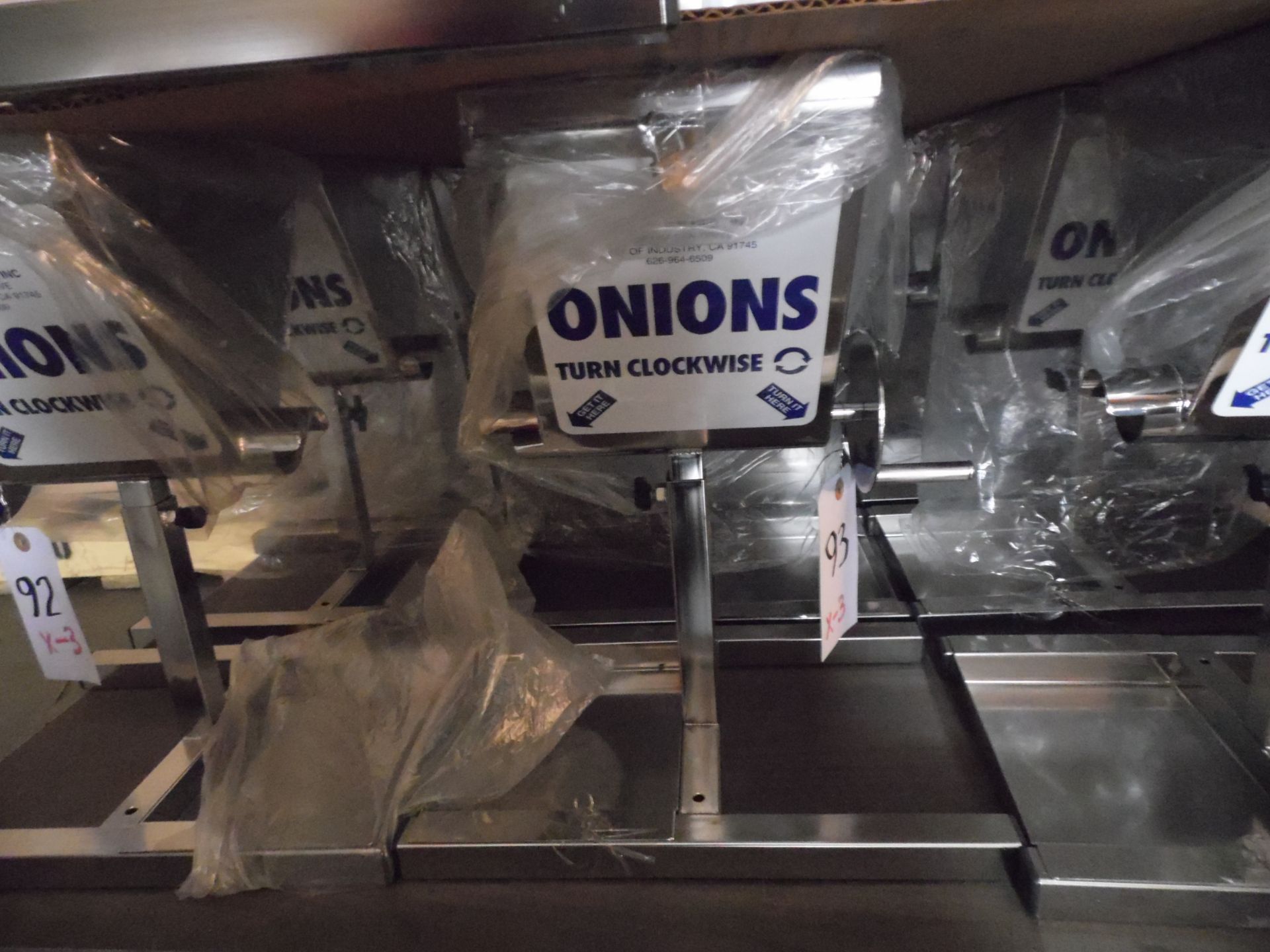 STAINLESS ONION 1-GALLON DISPENSERS