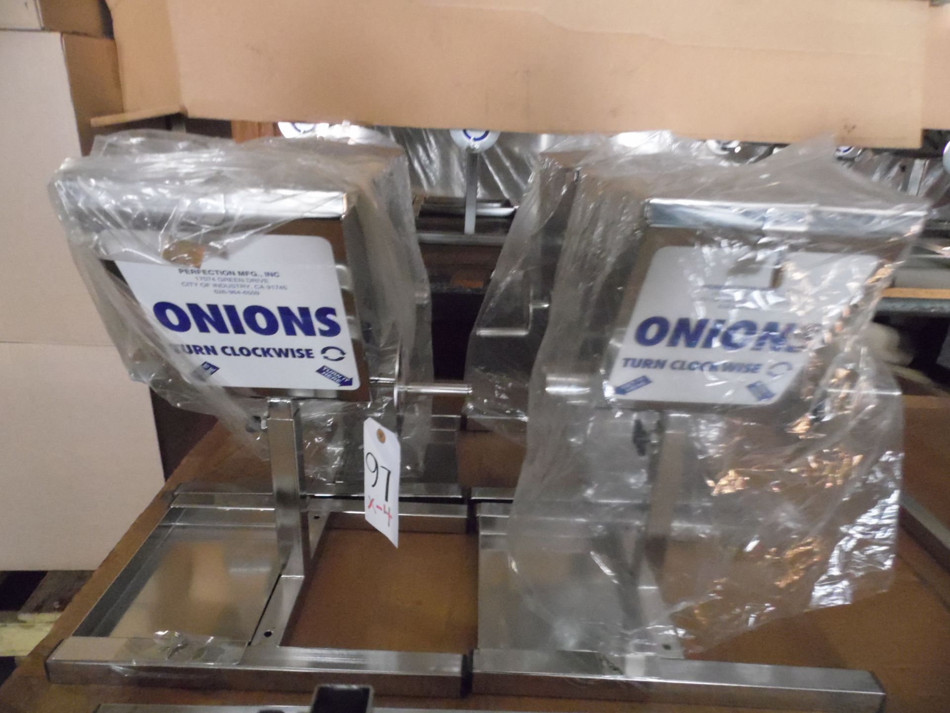 STAINLESS ONION 1-GALLON DISPENSERS