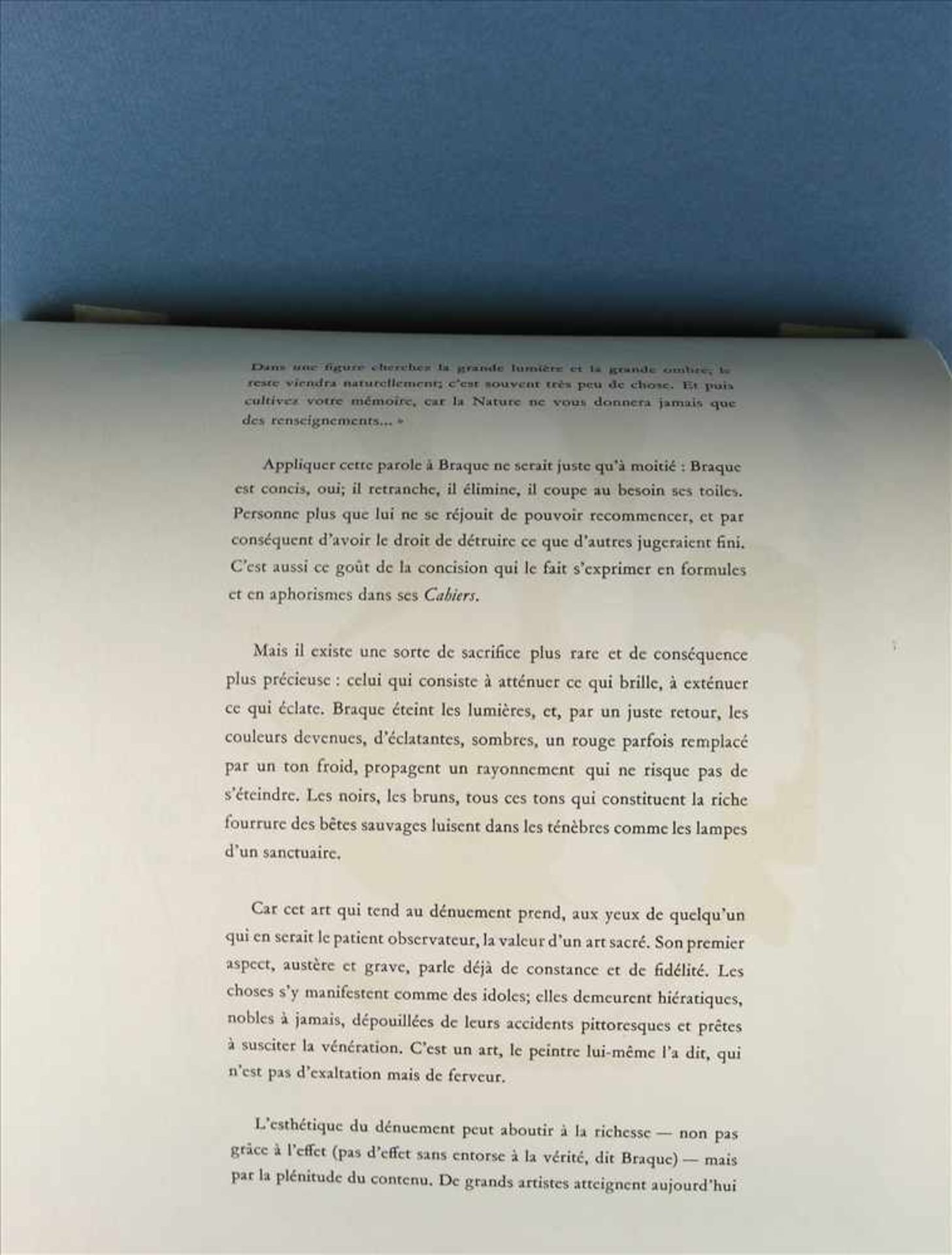 Braque, George1882 Argenteuil - 1963 Paris. Abstrakte Farblithographie auf Papier. Verso - Image 3 of 3